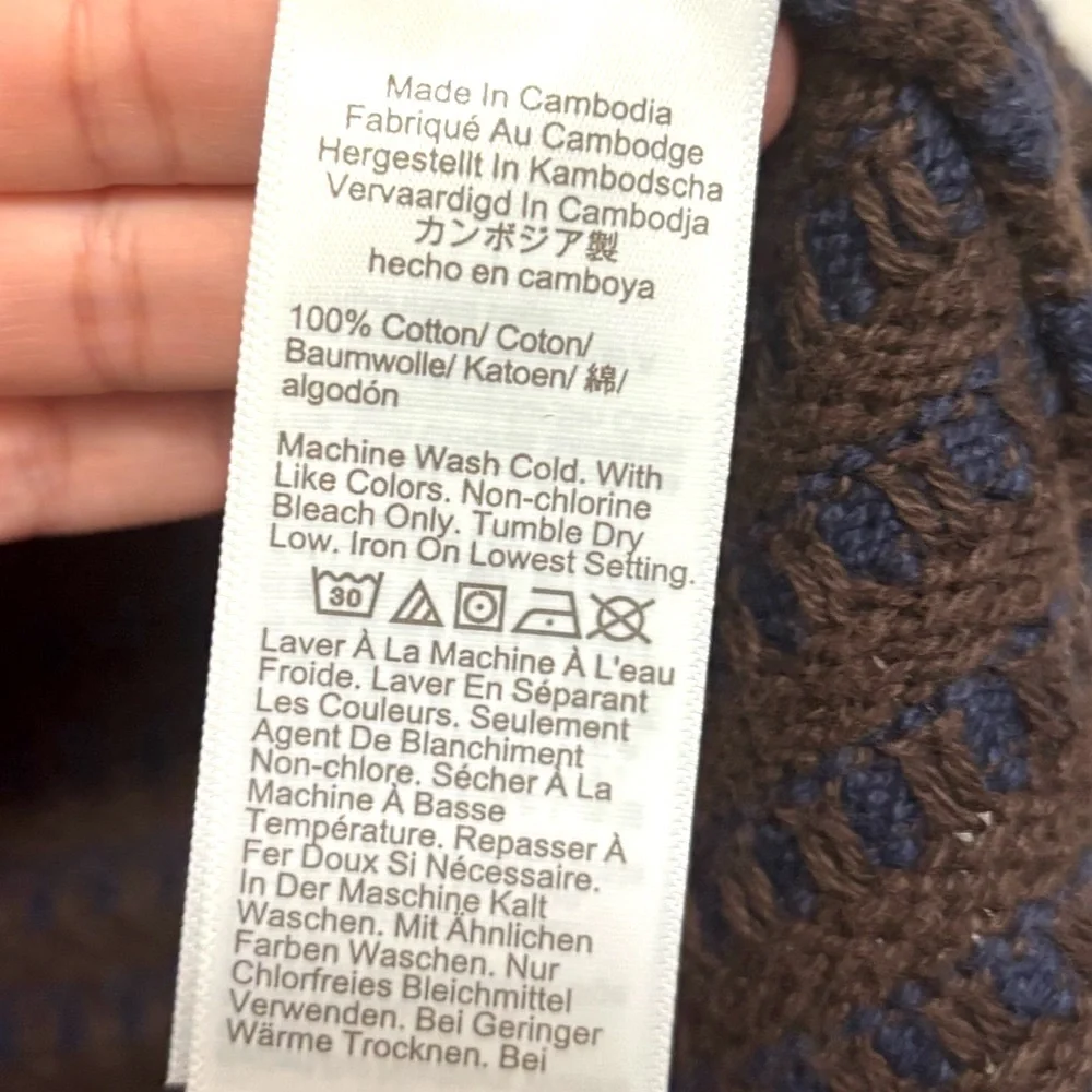 NWT J.Crew Crochet Short-Sleeve Cardigan in Stripe